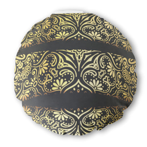 Bantal Bulat Batik Light Cream