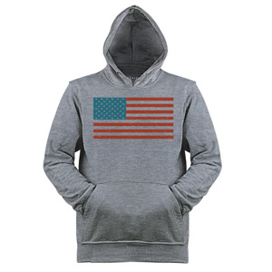 Jaket Hoodie United States Grunge Flag  