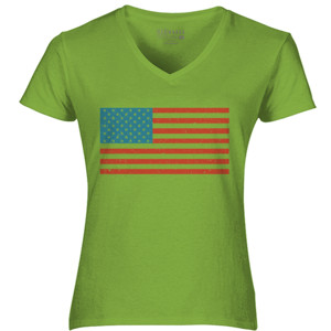Kaos United States Grunge Flag  