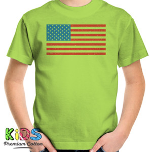 Kaos United States Grunge Flag  