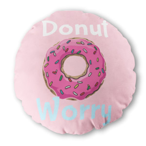 Bantal Bulat Bantal Donut Worry