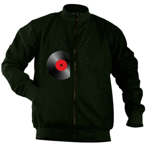 Jaket Bomber Vinyl Disc Art