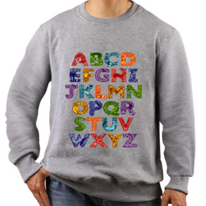 Jaket Sweater Alphabet - Animal