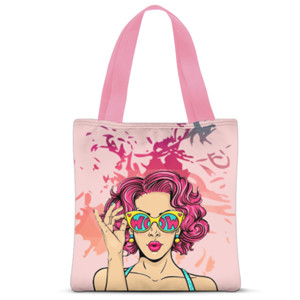 Tas Tote Fullprint tote bag motif woow