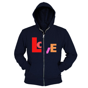 Hoodie Zipper Love