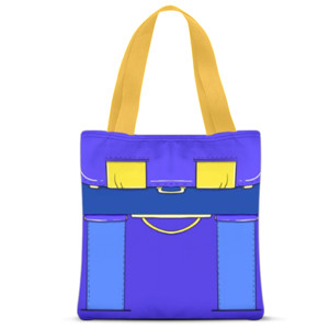 Tas Tote Fullprint Blue bag art