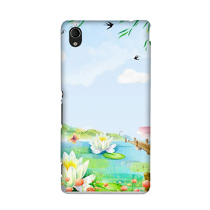 Lukisan Tema Bunga Lotus Putih Casing HP