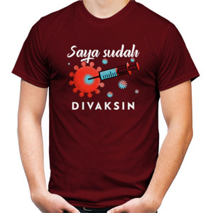 Kaos Kaos quotes saya sudah divaksin