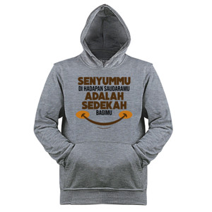Jaket Hoodie Senyummu adalah Sedekah