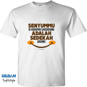 Kaos Senyummu adalah Sedekah