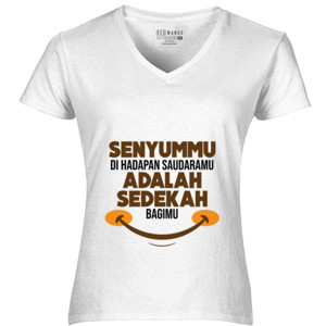 Kaos Senyummu adalah Sedekah