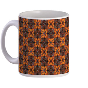 Mug Mug Batik Kotak Coklat