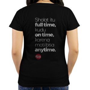 Kaos Sholat itu bukan Part Time (pasangan wanita)