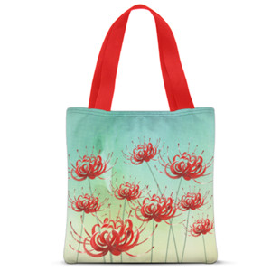 Tas Tote Fullprint Red Spider Lily