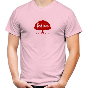 Kaos Red Tree Pink