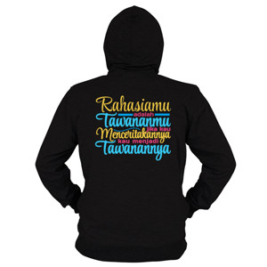 Hoodie Zipper Rahasiamu adalah tawananmu