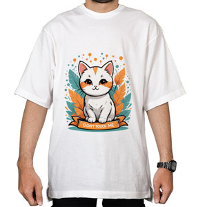 Kaos Oversize Cat - Don't Touch Me