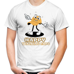 Kaos HAPPY WALKING CAPS Keren