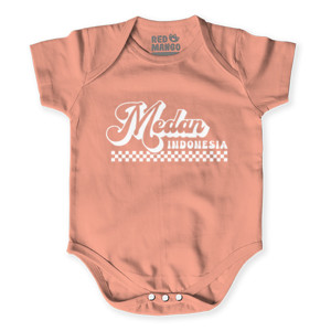 Baby Jumper Medan Tipografi Retro Putih