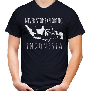 Kaos Never Stop Exploring Indonesia