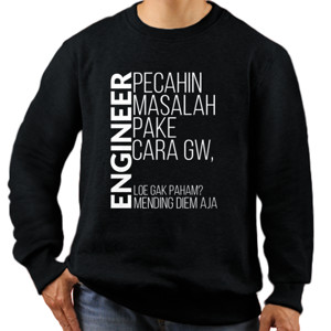 Jaket Sweater Kaos Jobs - Engineer 