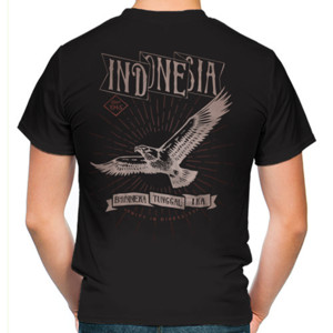 Kaos INDONESIA GARUDA back  print