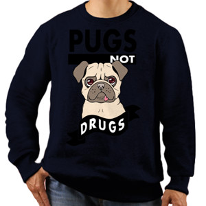 Jaket Sweater PUGS NOT DRUGS