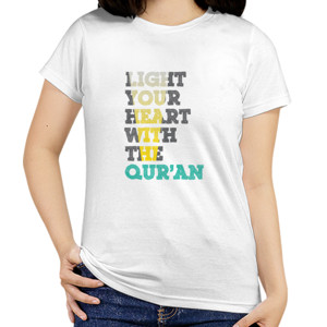 Kaos Light Your Heart With The Quran