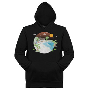 Jaket Hoodie Pantai di sore hari