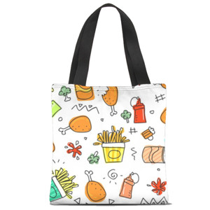 Tas Tote Fullprint Variasi makanan