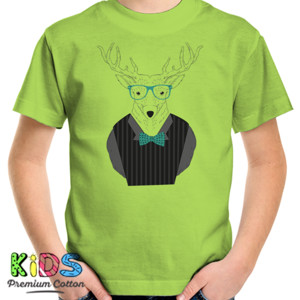 Kaos Deer Hipster 