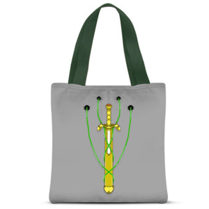 Tas Tote Fullprint Pedang emas