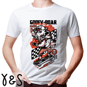 Kaos Kaos Goofy Boar Putih