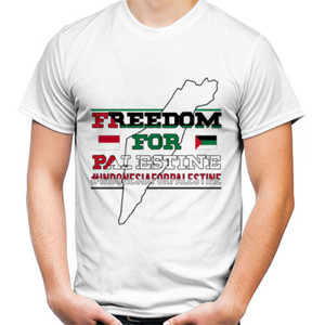 Kaos Freedom For Palestine #indonesiaforpalestine