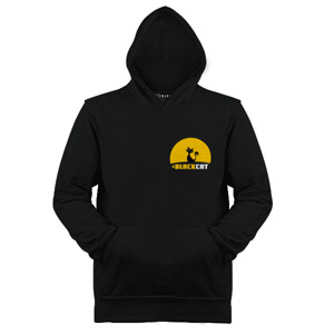 Jaket Hoodie Black Cat (Depan-Belakang)