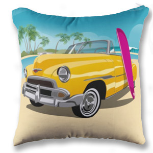 Bantal go to the beach