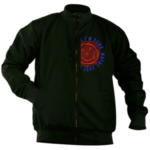 Jaket Bomber Funny artline | i think i m dumb maybe just happy