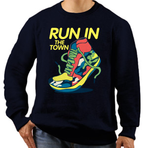 Jaket Sweater Run In The Town