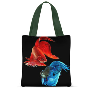 Tas Tote Fullprint Ikan Cupang