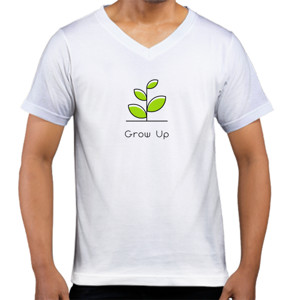 Kaos  Kaos Pria Grow Up V-Neck by Co_mbro