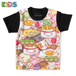 Kaos Anak Full-Print Gambar kawai