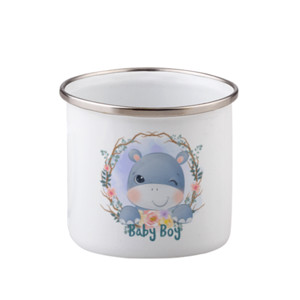 Mug Enamel Enamel Baby Hippo