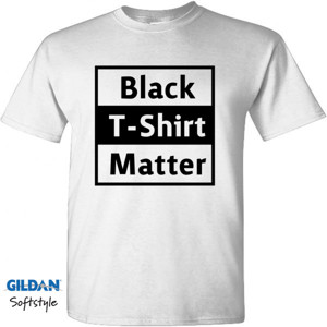 Kaos Black T-Shirt Matter Kaos Warna Terang