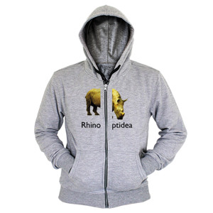 Hoodie Zipper Rhinocerptidea