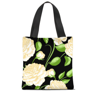 Tas Tote Fullprint Bunga