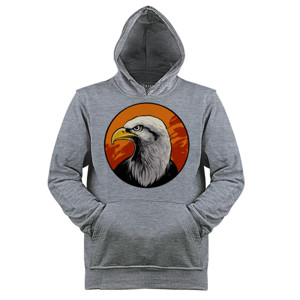 Jaket Hoodie Kaos Eagle Putih