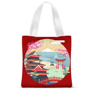 Tas Tote Fullprint Tas Tote Tokyo Fullprint