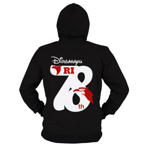 Hoodie Zipper Dirgahayu Kemerdekaan RI