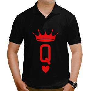 Kaos Polo Couple Queen Card