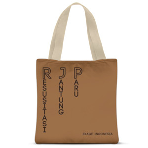 Tas Tote Fullprint Resusitasi Jantung Paru